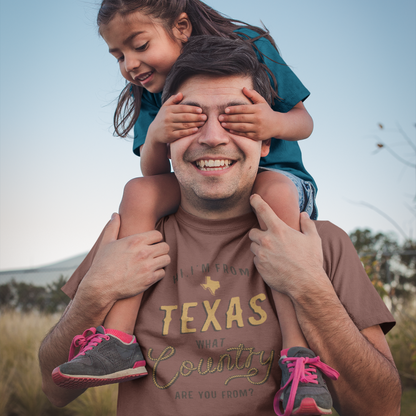 Hi, I'm From Texas, What Country Are You From T-Shirt - Texas Pride T-Shirts