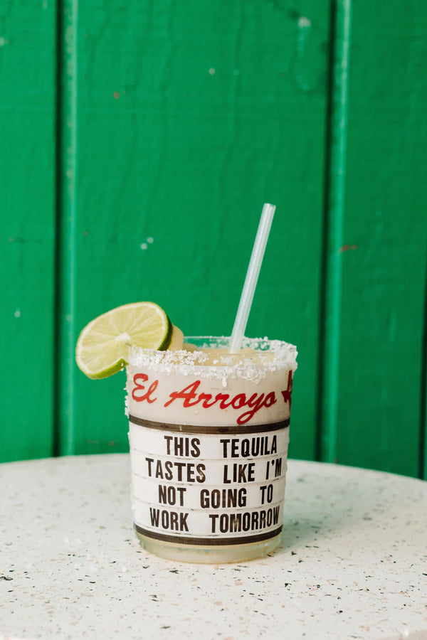 Set of 4 Sign Acrylic Cups - Tequila Sunrise