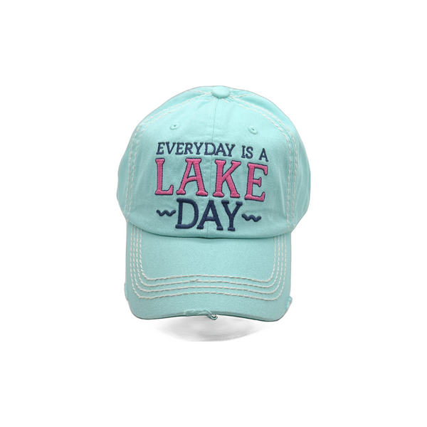 Everyday is a Lake Day Distressed Hat