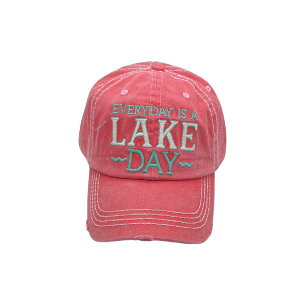 Everyday is a Lake Day Distressed Hat
