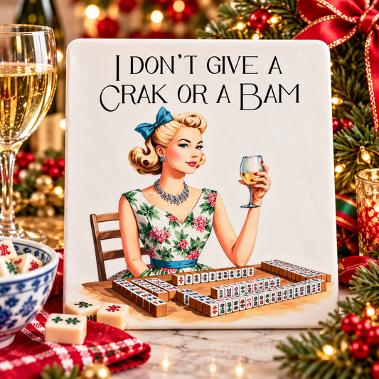 I Don't Give A Crak or A Bam Coaster
