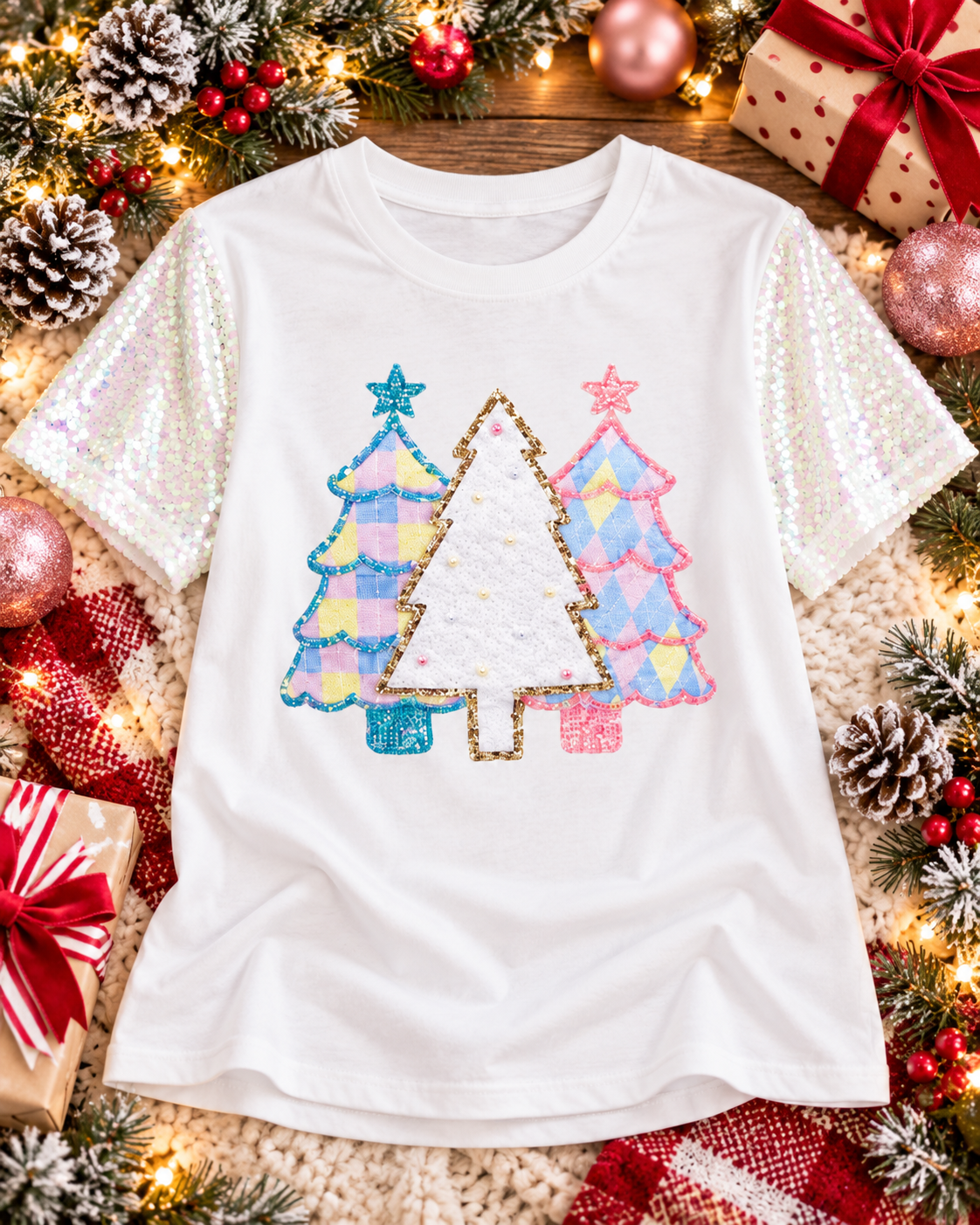 Festive Forest on Princess Top