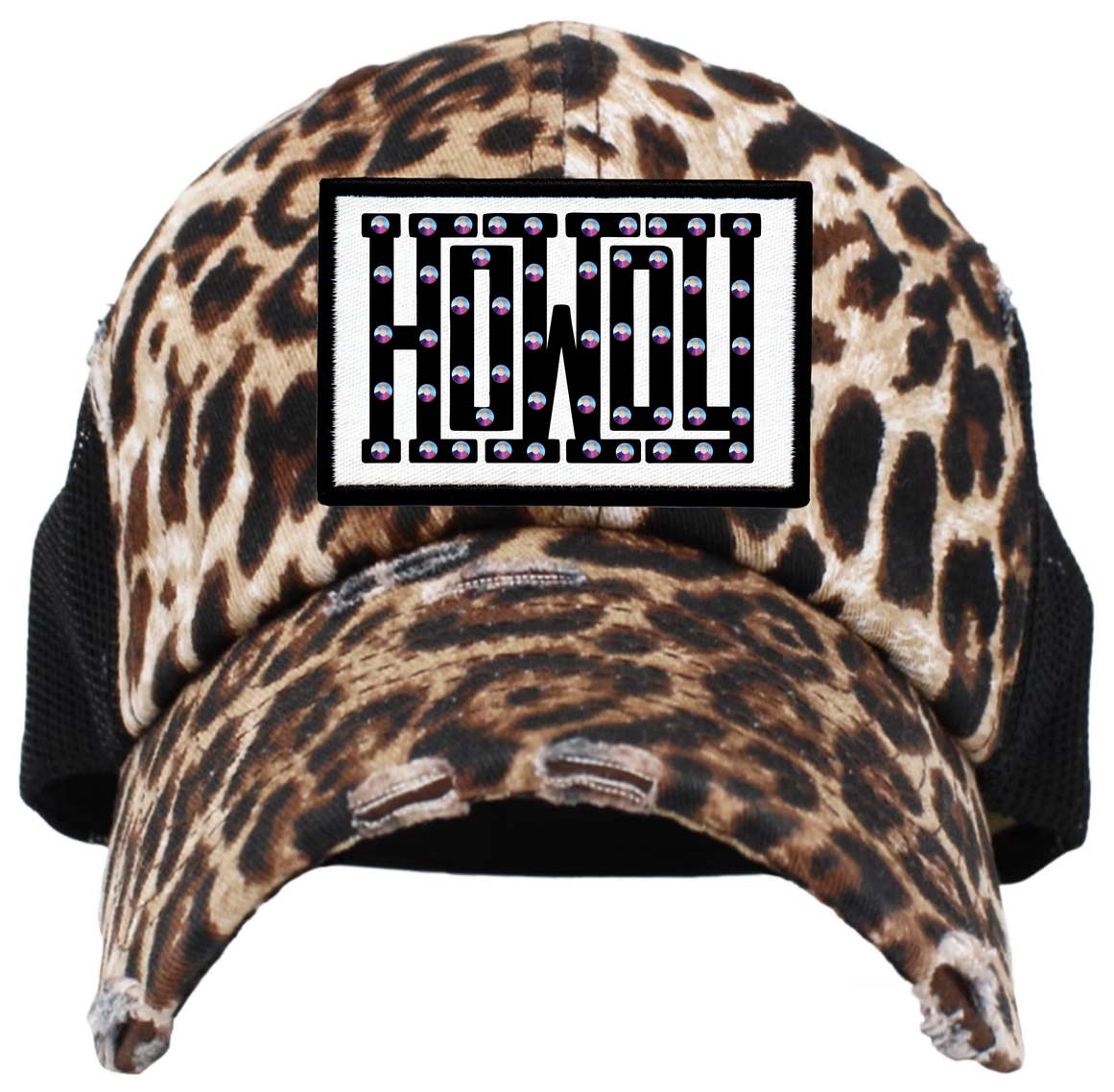 Howdy Rhinestone Graphic Patch Cap