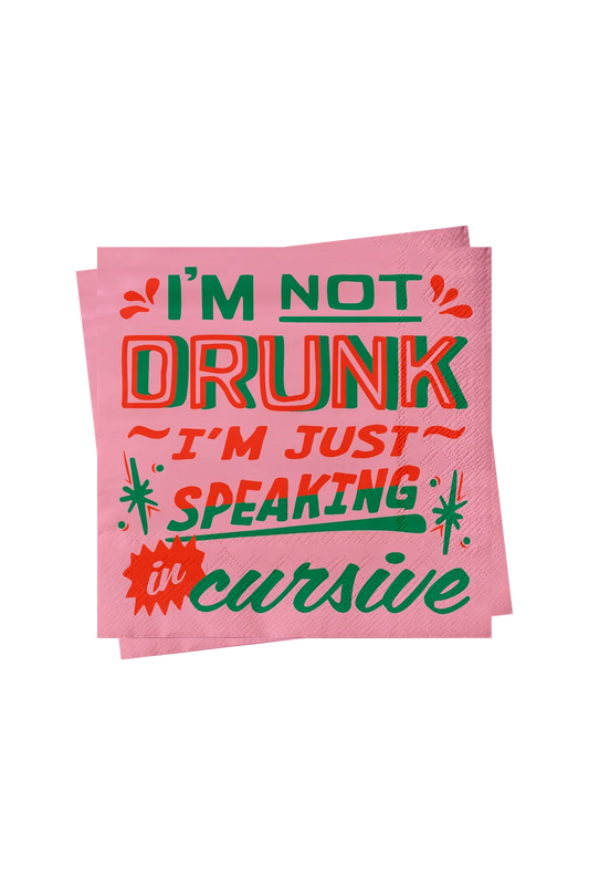 Cocktail Napkins - Speaking In Cursive– El Arroyo