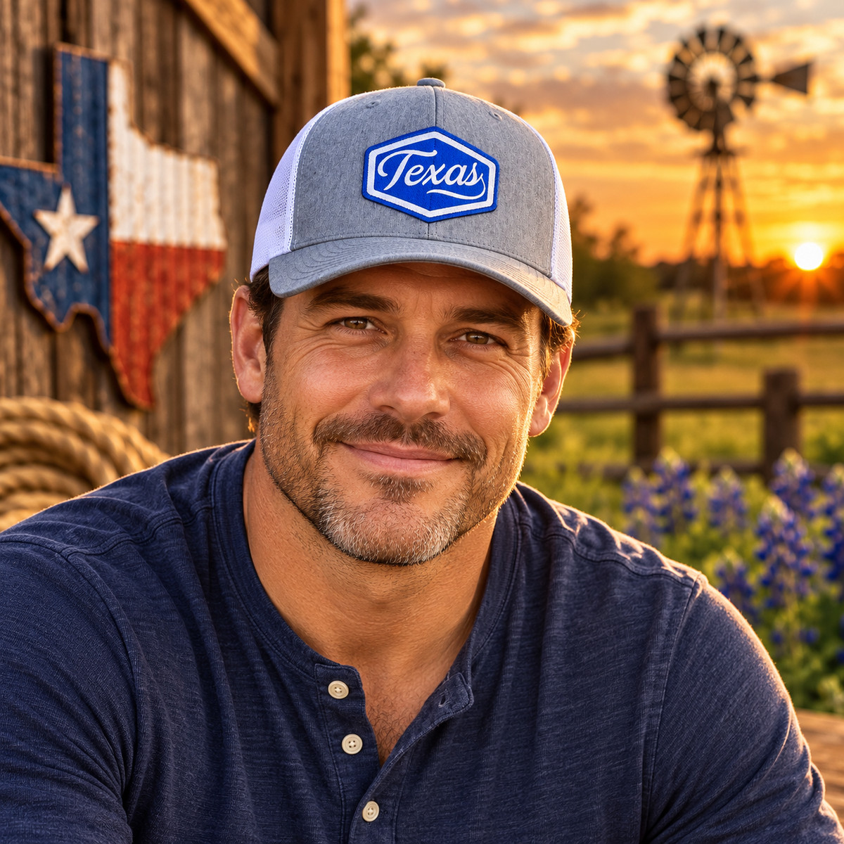 Texas Hex Patch Trucker Hat