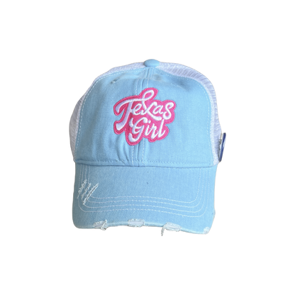 Texas Girl Sticker Hat (Multiple Styles)