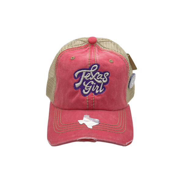 Texas Girl Sticker Hat (Multiple Styles)