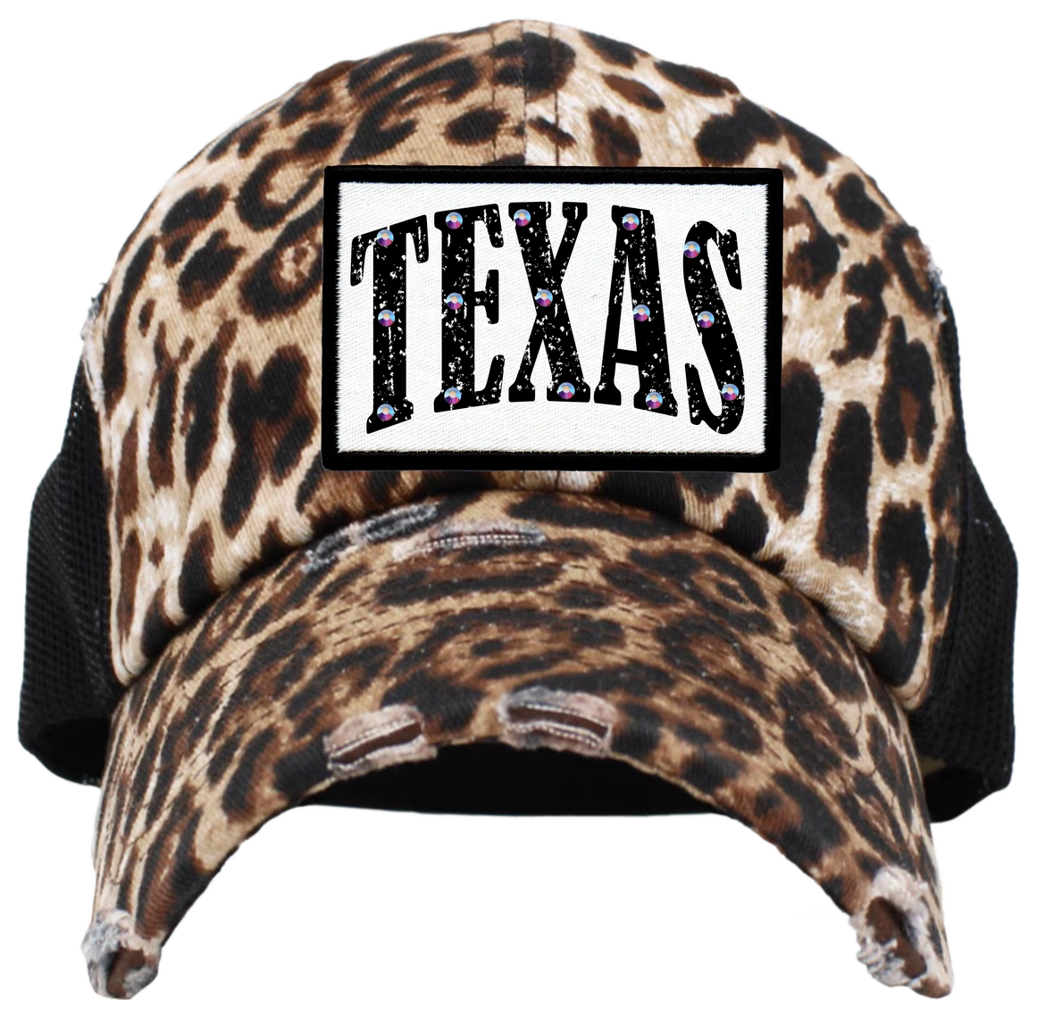 Texas Rhinestone Patch Cap