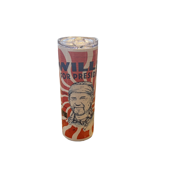 Willie for President Tall 20oz Travel Cup