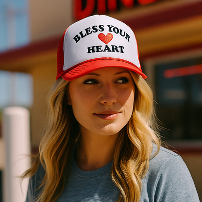 Bless Your Heart - Texas Foam Trucker Hat 