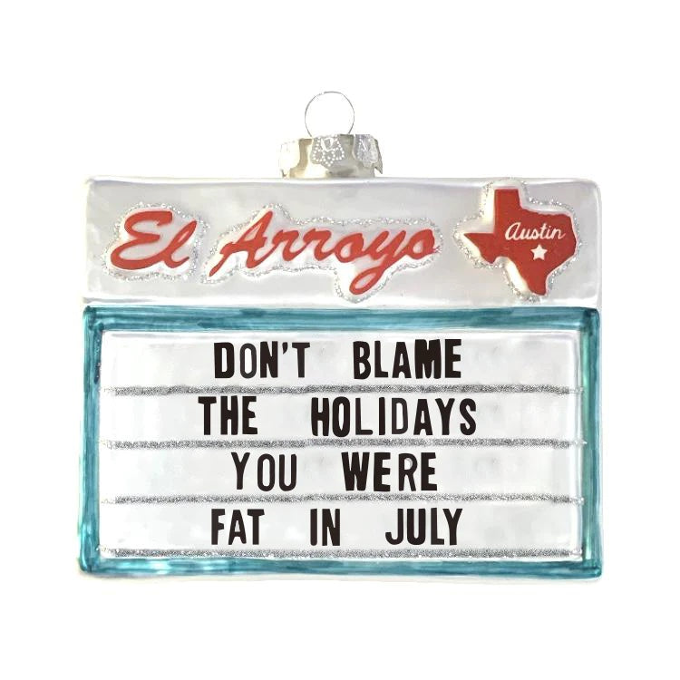Fat in July Ornament – Collectible Mercury Glass Christmas Decoration