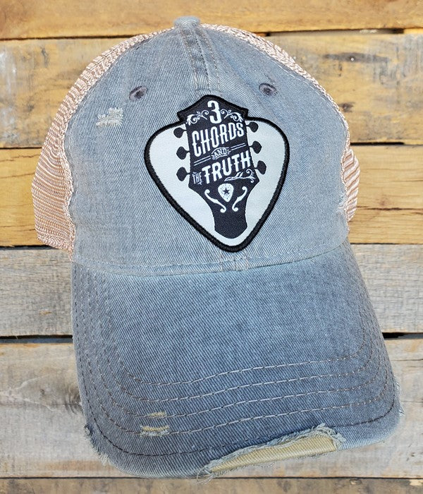 3 Chords & The Truth Distressed Hat