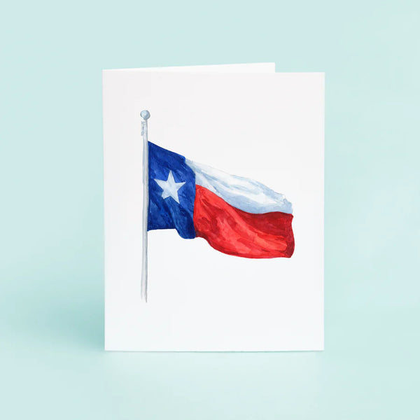 Waving Texas Flag Card Set