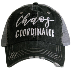 Lone Star Roots Chaos Coordinator Distressed Trucker Hat Hats Gray 