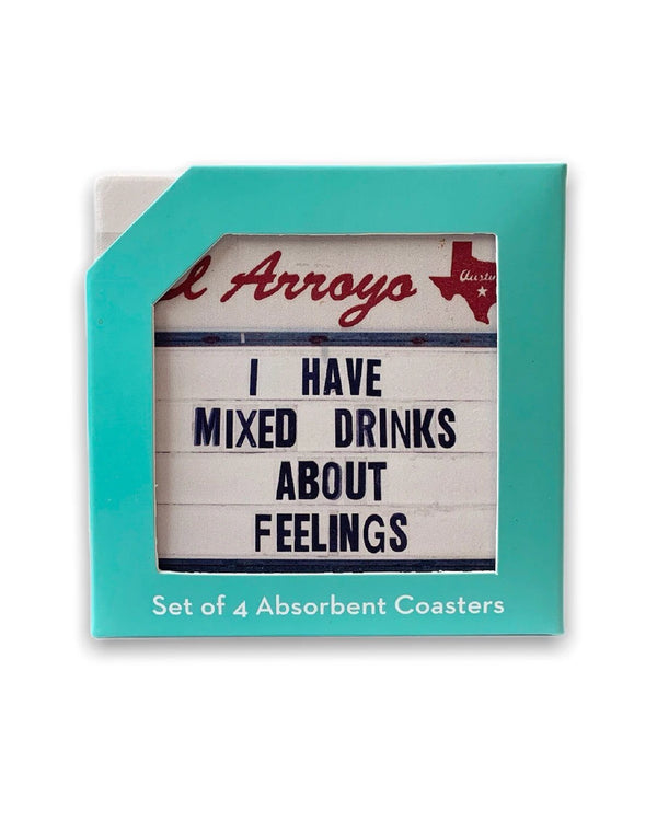 Lone Star Roots Coaster Set - Mixed Drinks Coaster 