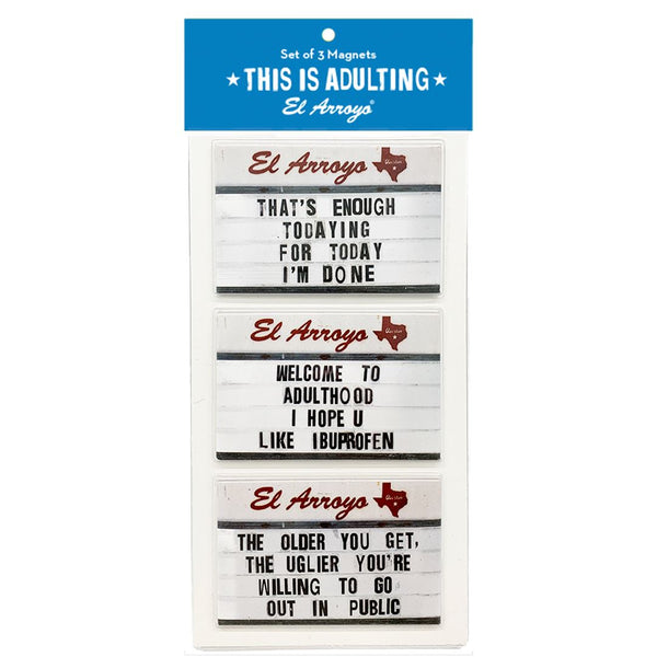 Lone Star Roots Magnet Set - This is Adulting Magnet 