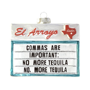 Lone Star Roots Ornament - Commas Are Important Ornament 