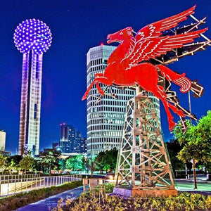Lone Star Roots Pegasus Red Flying Horse Coaster Coaster 