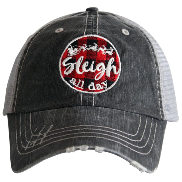 Sleigh All Day Christmas Trucker Hat