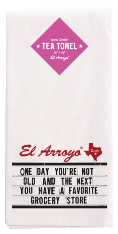 Lone Star Roots Tea Towel - Grocery Store Tea Towel 