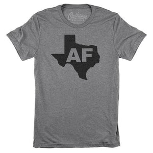 Lone Star Roots Texas AF T-Shirt Shirts Small Heather Gray 